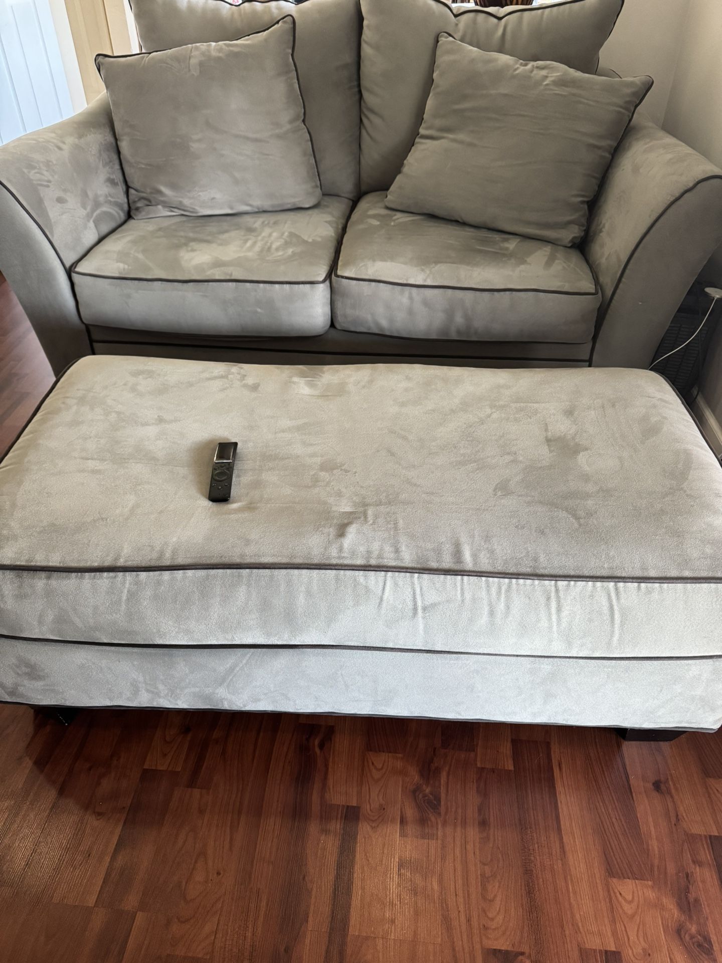 Two Loveseat & Ottoman & coffee table set