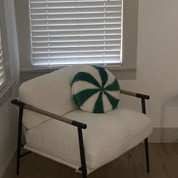 LukeAlon Mid Century Sherpa Accent Chairs Set of 2, Ultra Soft Living Room Chairs with Metal Legs