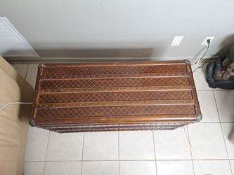 decorative steamer trunk or blanket chest