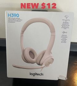 BRAND NEW Logitech H390 Gaming Headphones, Wired Headphones with Mic, USB Headset with Microphone for PC, Noise Cancelling Microphone for Video Meetin