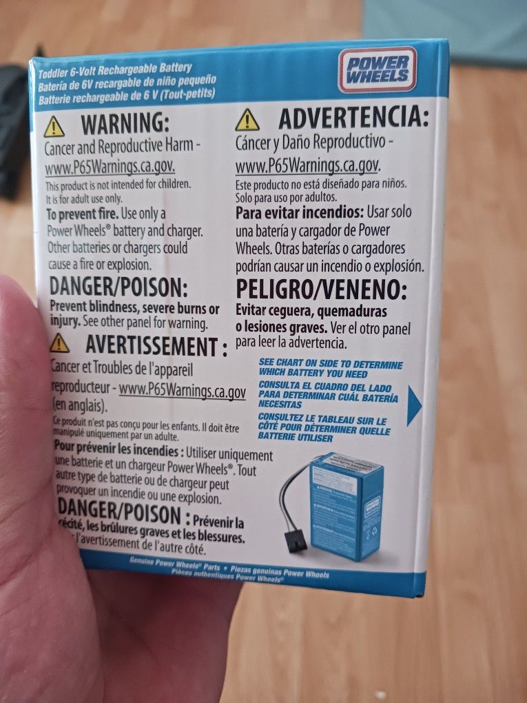 6v Power Wheels Battery