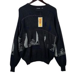 Rare Brand New VINTAGE LA TIQUE Crewneck Sweater XL