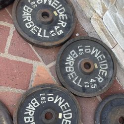 standard 1 inch weights and bar