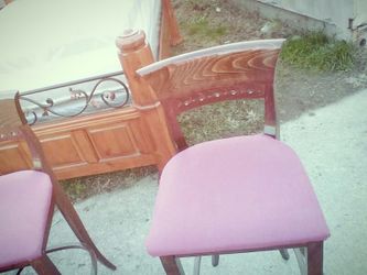 Queen and stools 2 just reupholstered