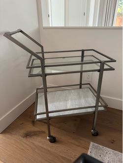 Marble bar cart from C&B