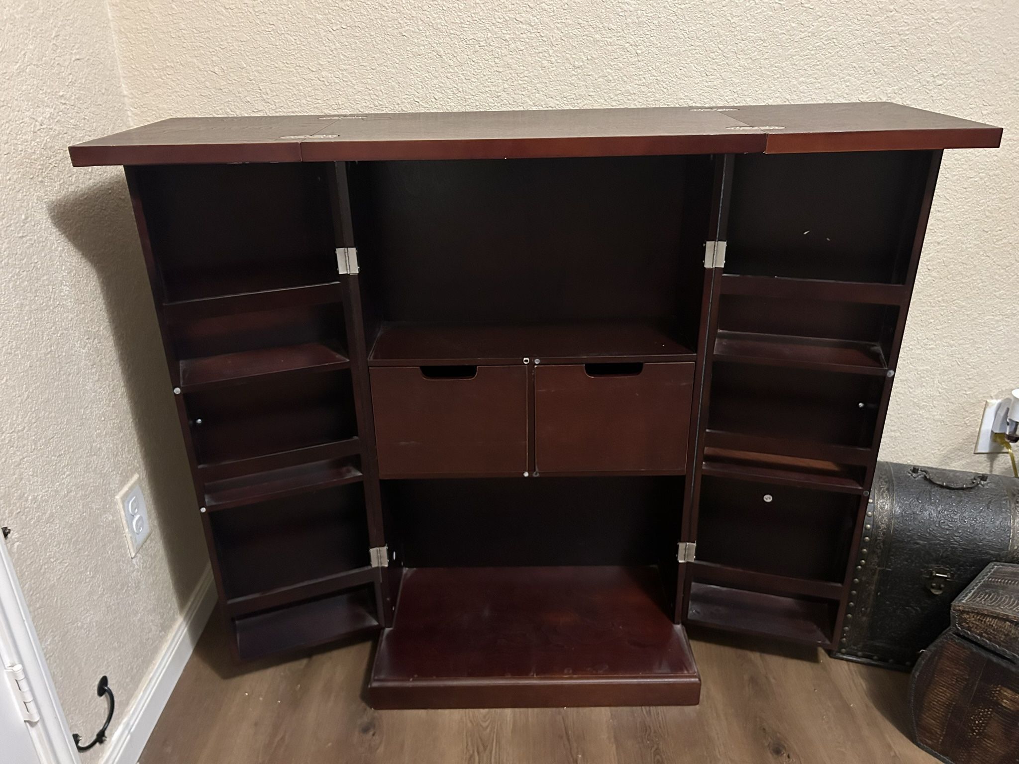 Bar Cabinet storage shelves