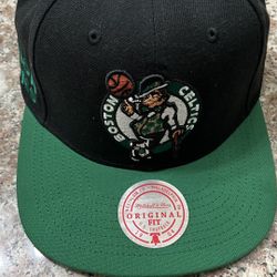 Boston Celtics Mitchell And Mess SnapBack Hat