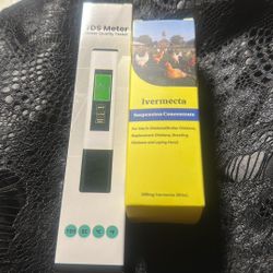 Chicken deworming in a water tester