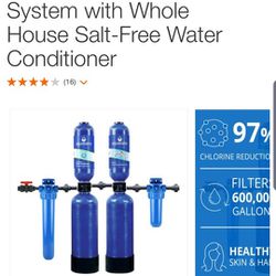 Whole House Water Filtration. 600000 Gal Salt Free