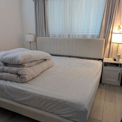 King bed frame Velvet heat board