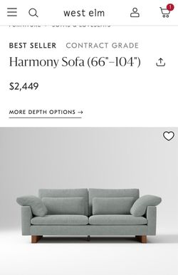 West Elm Sofa/Couch & Ottoman