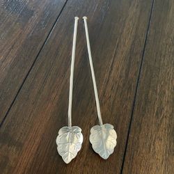 Vintage Sterling Silver Iced Tea Spoon Straws