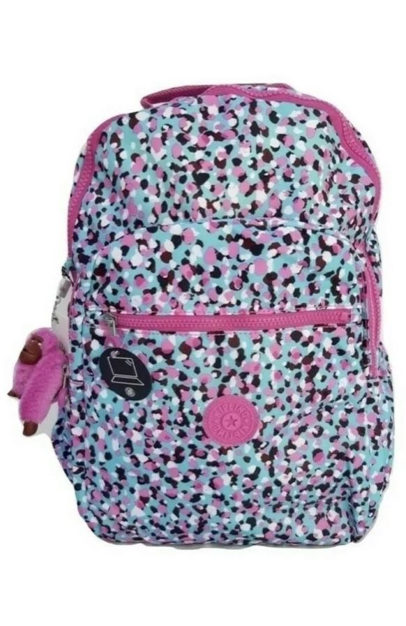 KIPLING SEOUL LARGE 15" LAPTOP BACKPACK LOVING GEOS