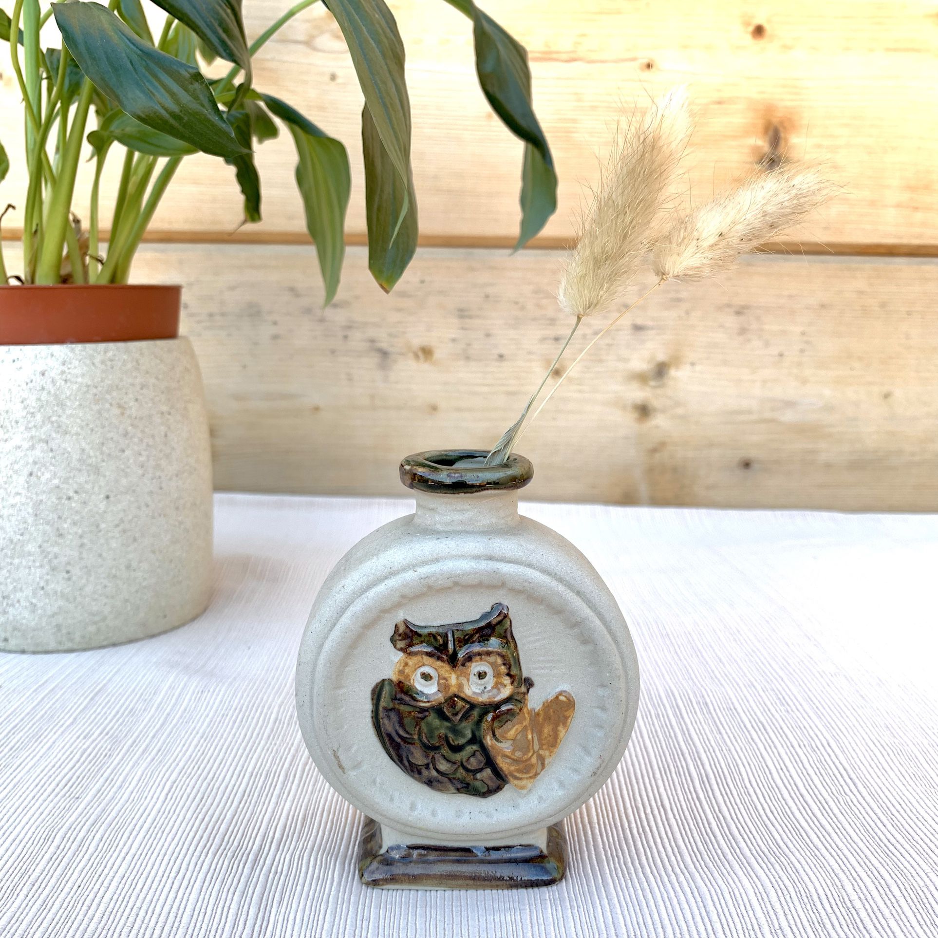 Vintage Takahashi Owl Vase
