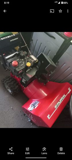 USA Built Murray Two Stage Electric Start Workhorse Snowblower Stored In Business,Never Used  New Machine.
