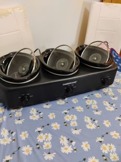 Farberware triple slow cooker buffet server
