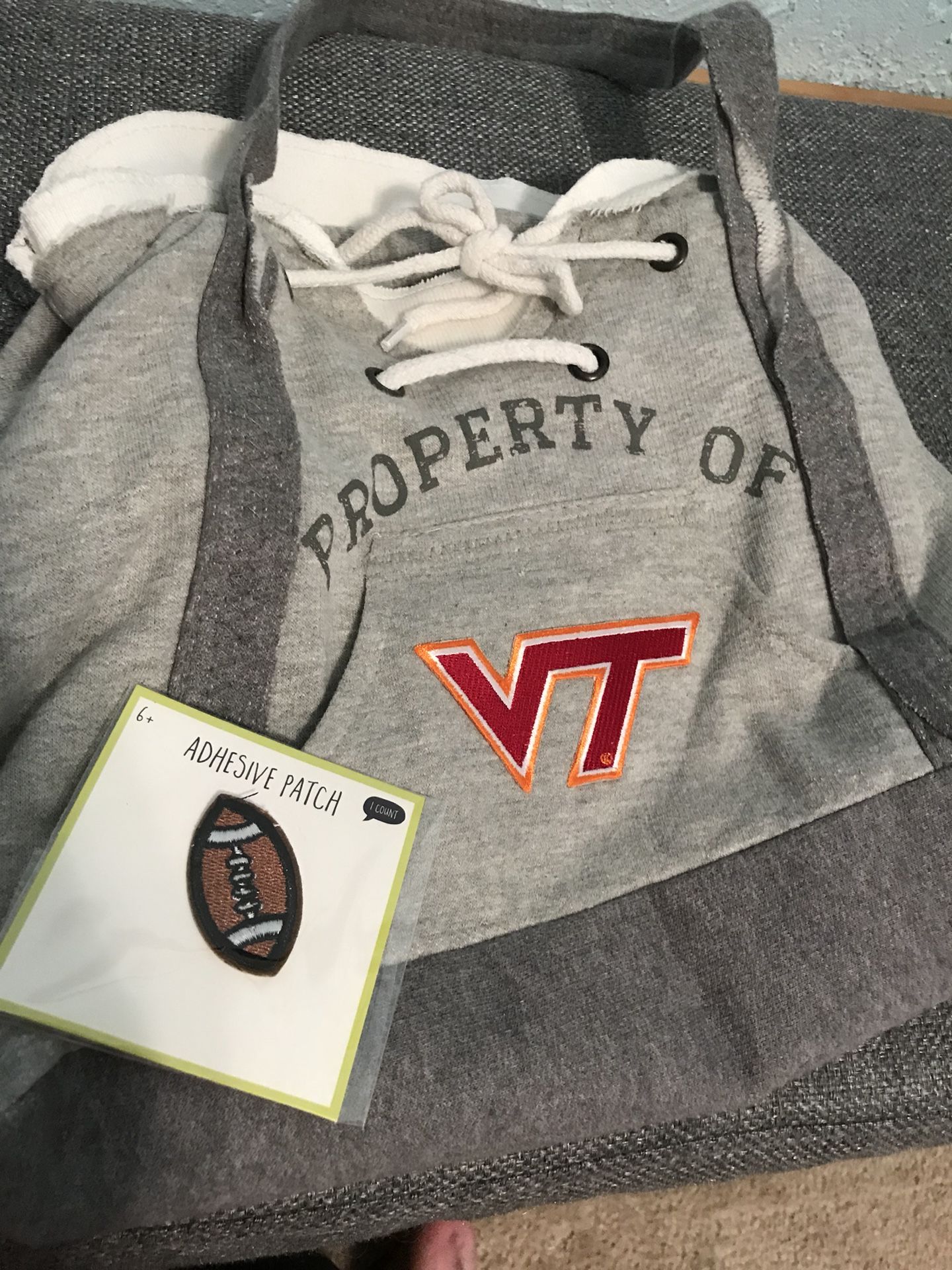 Adorable Virginia Tech Handbag • Football Patch Gift with Purchase!