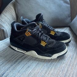Jordan 4s Black and Gold