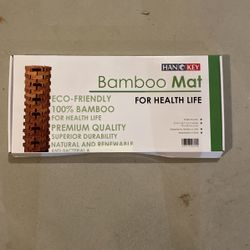 2 Brand New Bamboo Bathroom Mats 