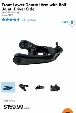 NEW TRQ Front Lower Control Arms (Pair) - 1(contact info removed) Ford Mustang / Cobra