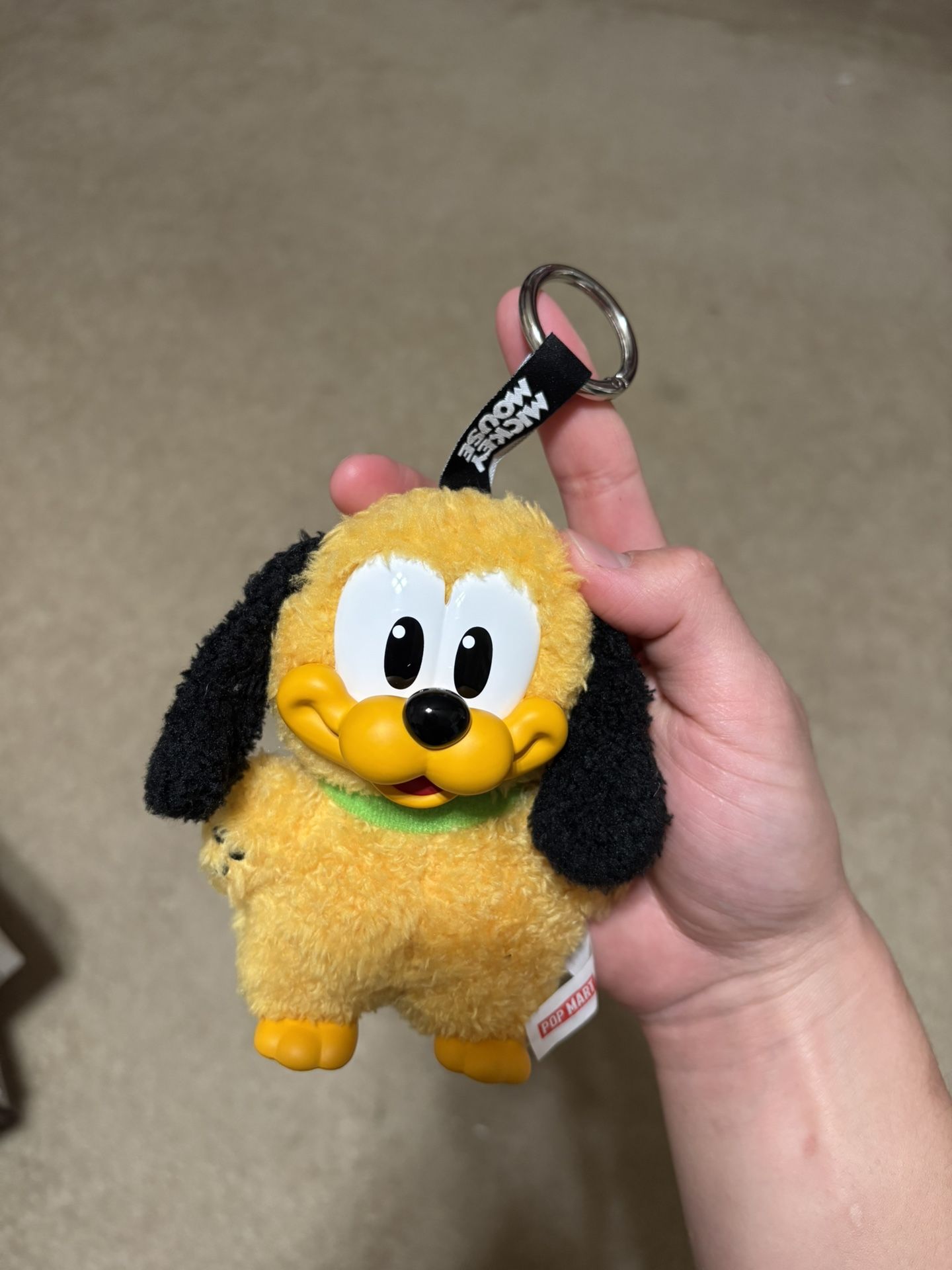 100% authentic Pop Mart Disney Mickey Family Cute Together Plush Keychain PLUTO