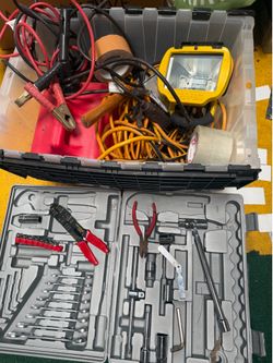 Box of tools & Car stuff