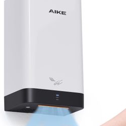 AIKE ADA Compliant Hand Dryer Surface Mount Hard Wired Design, 110V White Model AK2822