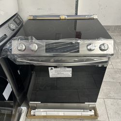 Samsung 30-in 6.3 Cu.ft Smart 5-elecment Slide-electric Range With Convention Oven 