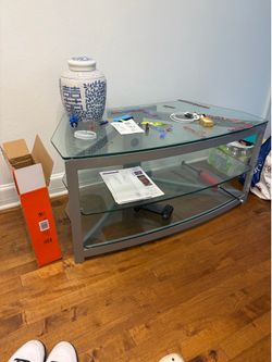 Glass / Metal TV Stand