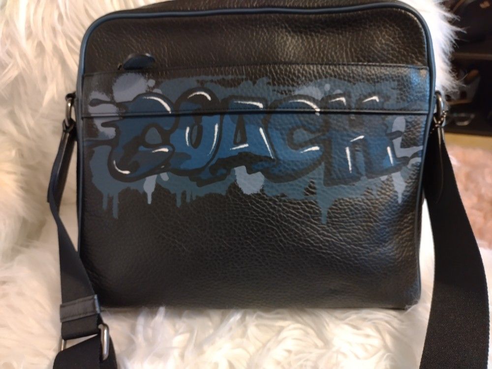 Graffiti Coach Crossbody Handbag 