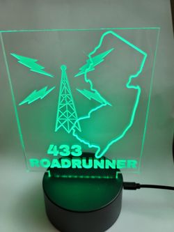 Custom Personalized Ham Radio Call Sign LED Sign – 8"x7" Engraved Acrylic