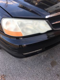Headlights before & after