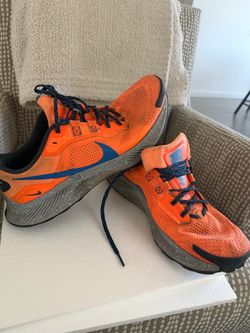 Nike Trail Running Sneakers Orange Blue