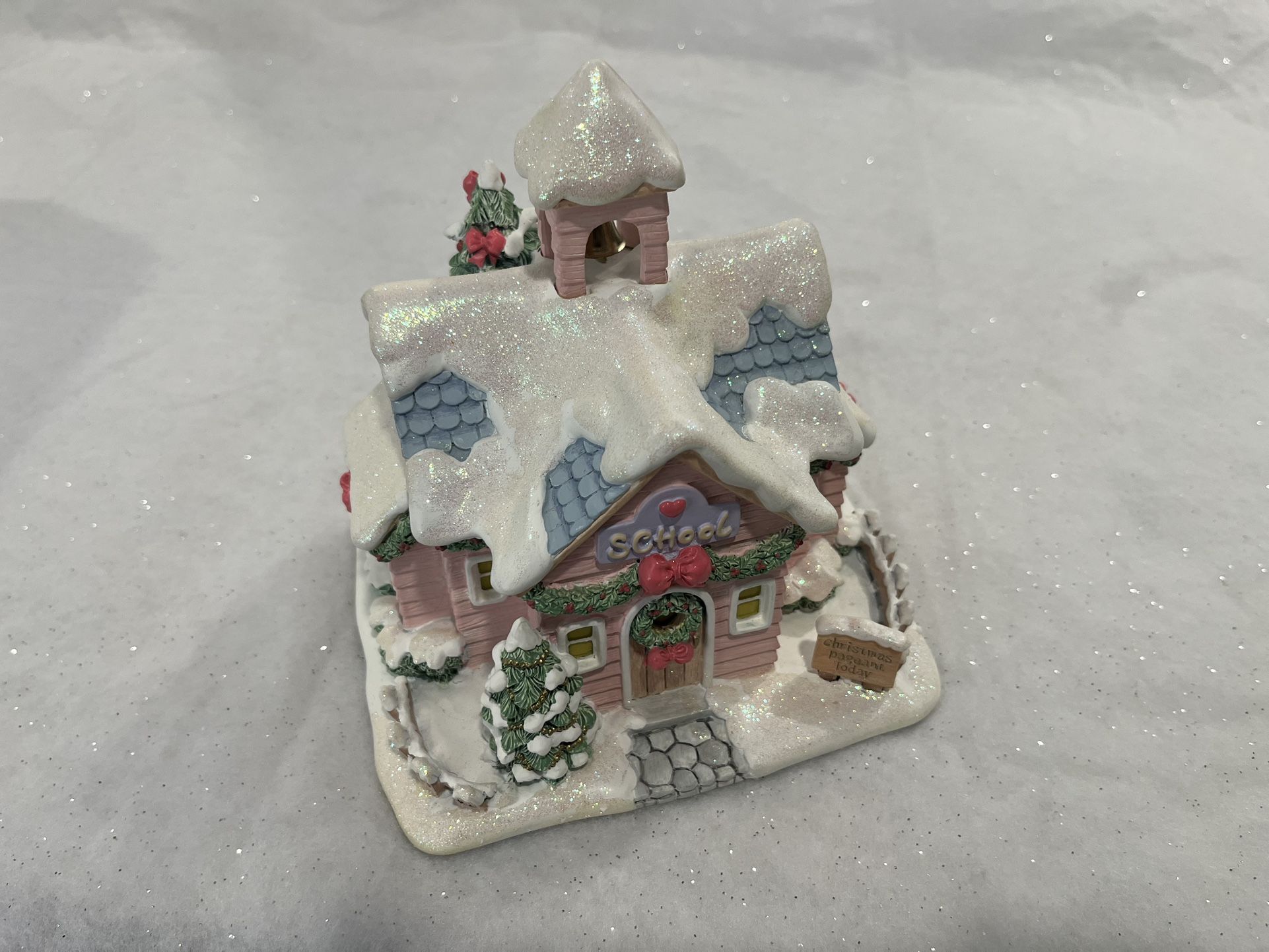 Vintage 2001 Precious Moments Hawthorne Village Merry Memories School Lamp