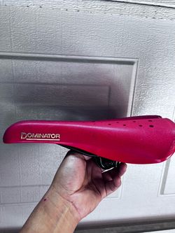 BMX style Dominator Bike Saddle Red