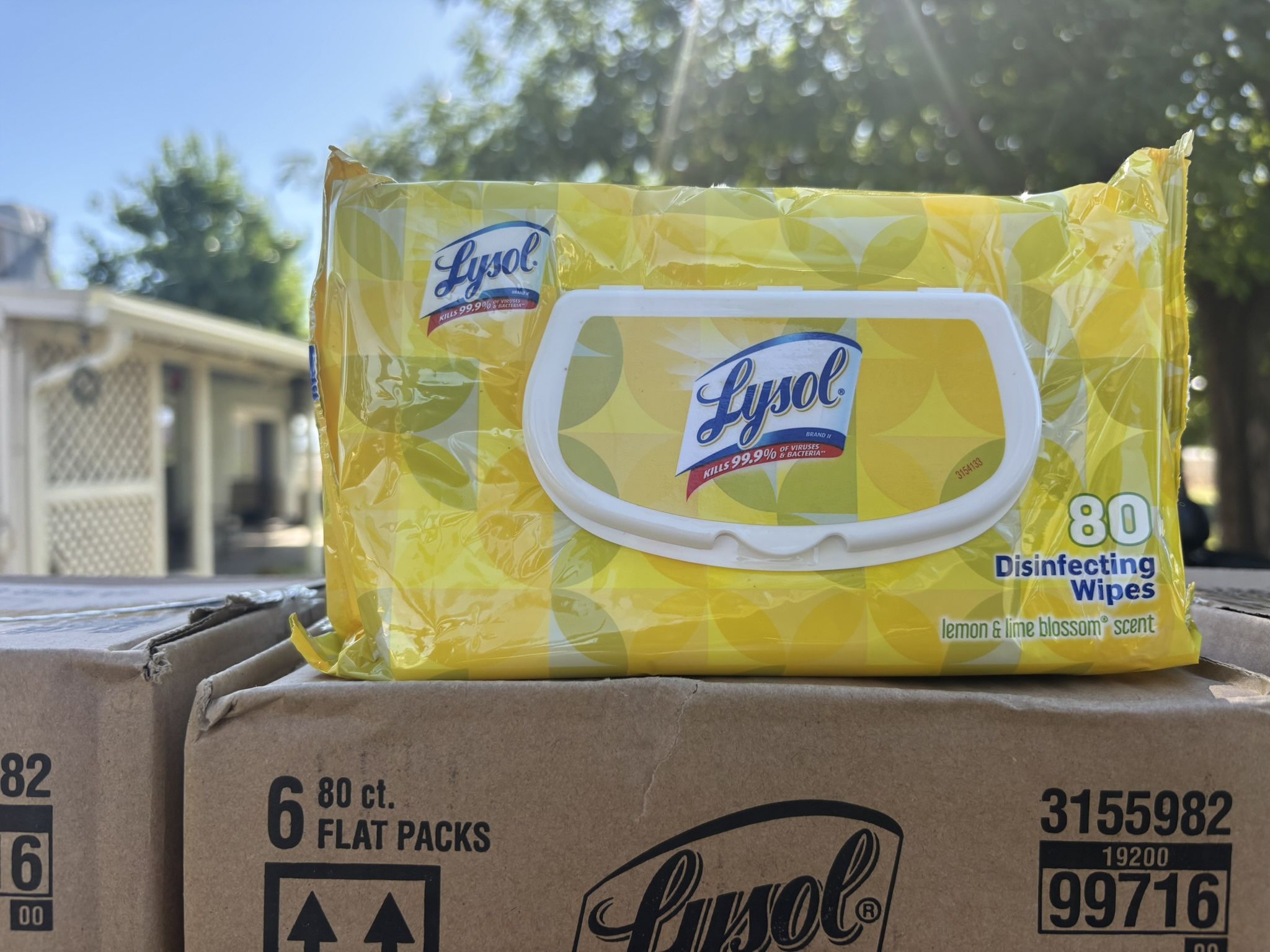 Cases Of Lysol Disinfectant Wipes