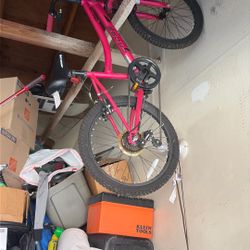 Pink Mountain Bike