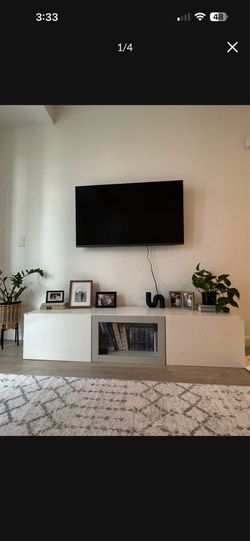 White TV unit / TV stand/ Media console