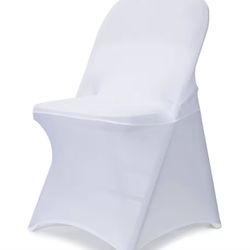 8 Piece Spandex Folding Chair Covers Upgraded Universal Stretch Washable Fitted Chair Slipcovers Protector for Wedding, Holidays, Banquet, Party, Cele