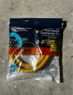 Gas range connector kit