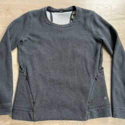 Lululemon cut out back long sleeve sweatshirt grey size 8