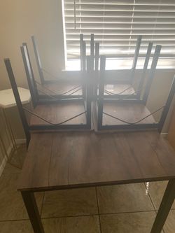 Medium brown table
