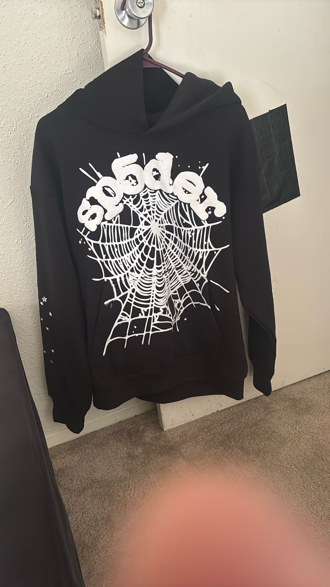 Black And White Sp5der Hoodie