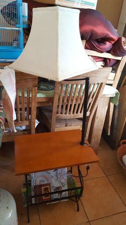 Vintage lamp table
