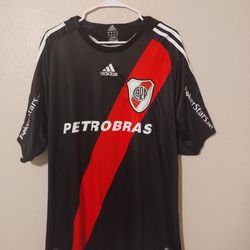ARGENTINA RIVER PLATE Away 2008-2009 Black Camiseta Jersey Shirt  XL Futbol 