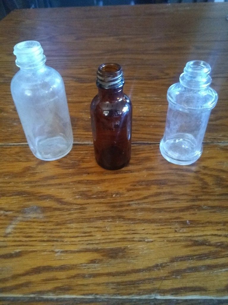 Lot Of 6 Antique Medicine Bottles
