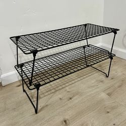 IKEA GREJIG Shoe Rack - Black - Stackable - Set of 2 - Excellent Condition