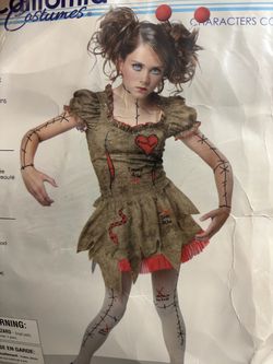 New, Girls Doll Costume size 6-8