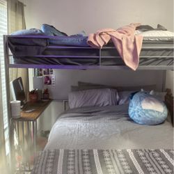 Bunk bed comes with twin mattress