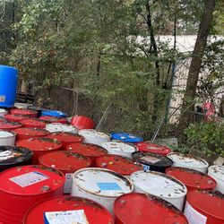 55 Gallon Steel Drums 